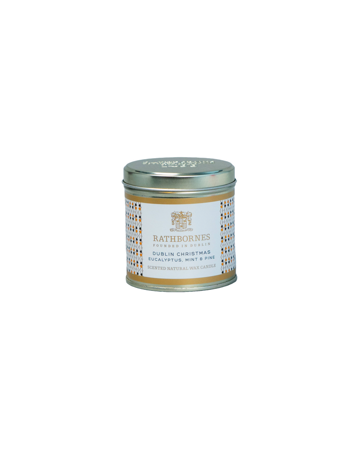 Dublin Christmas Scented Natural Wax Candle Tin